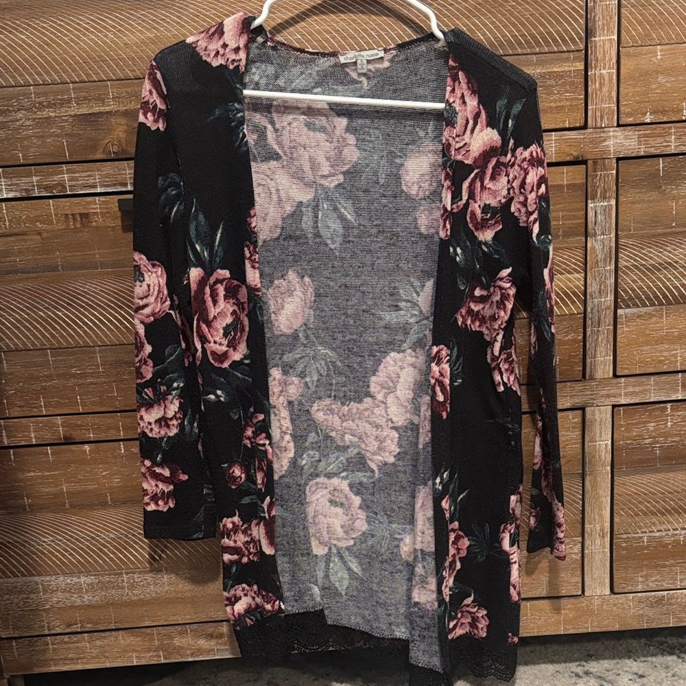 Charlotte Russe Pink Floral Women's Sweater